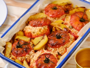 STUFFED TOMATOES AND RICE