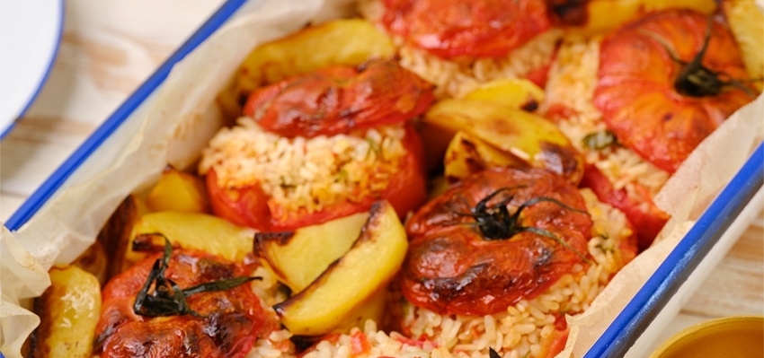 STUFFED TOMATOES AND RICE