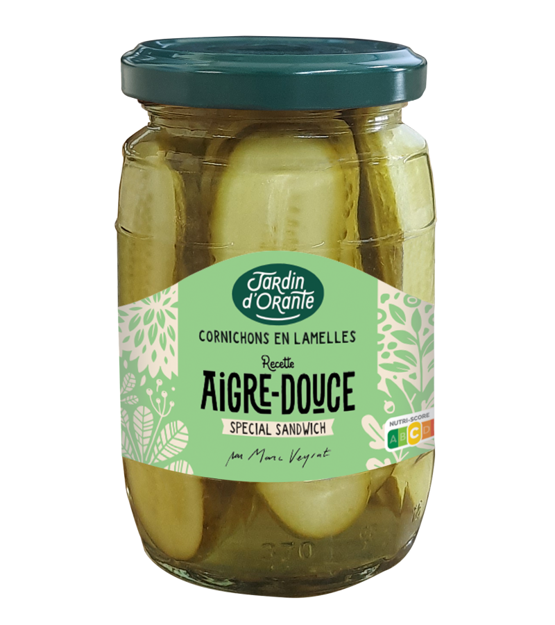 Lamelles de cornichons aigre-douce