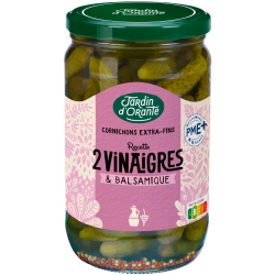 Cornichons Extra Fins 2 Vinaigres et Balsamique 72 cl